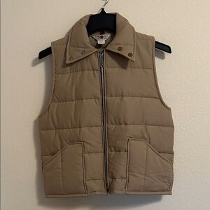 Tan Quilted Vest